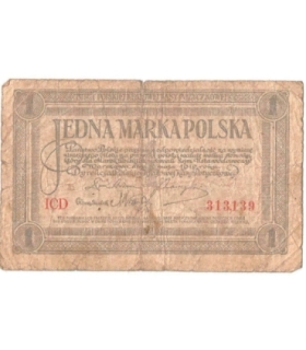 1 Jedna Marka Polska 1919, Seria ICD 313,139, stan 5