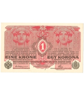 Austro-Węgry, 1 korona, egy korona, eine krone, 1916, stan 1/1-, piękny