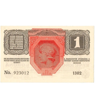 Austro-Węgry, 1 korona, egy korona, eine krone, 1916, stan 1/1-, piękny