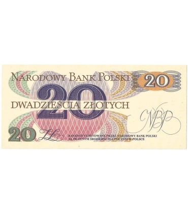 20 zł, Romuald Traugutt, 1982, seria A, 2+