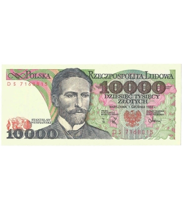 10000 zł Stanisław Wyspiański 1988, seria DS, stan 1