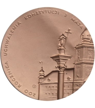 Medal z wizerunkiem Jana Pawła II - 1991