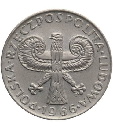 10 złotych Mała kolumna, 1966, stan 1-
