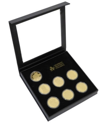 Kolekcja Jagiellonowie - 7 szt. + etui, srebro Ag925, 7 x 14,14g