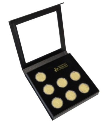 Kolekcja Królowie Elekcyjni - 7 szt. + etui, srebro Ag925, 7 x 14,14g