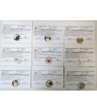 Jan Paweł II beatyfikacja zestaw 9 szt. + etui + certyfikaty