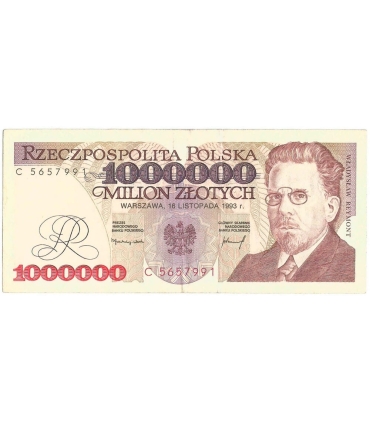 1000000zł Władysław Reymont 1993, seria C stan 3