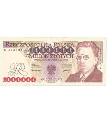1000000zł Władysław Reymont 1993, seria G stan 3