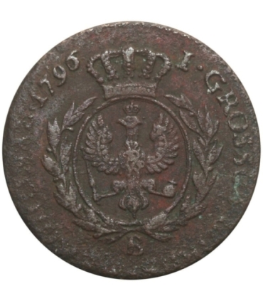 Prusy 1 grosz, 1796, stan 3-/4