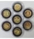 Złoto Au917 7 x 1g - Siedem cudów świata, najmniejsze monety świata