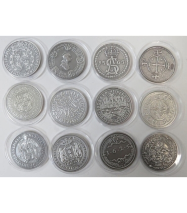 Repliki 12 najcenniejszych polskich monet + dedykowana kaseta