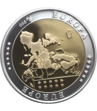 Medal wspólna waluta euro - San Marino - 20g Ag999