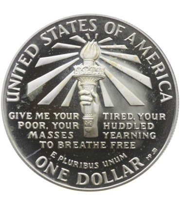 USA 1 dolar, 1986, Ellis Island, stan 1-