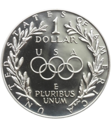 USA 1 dolar, 1988, Igrzyska XXIV Olimpiady, Seul 1988, srebro