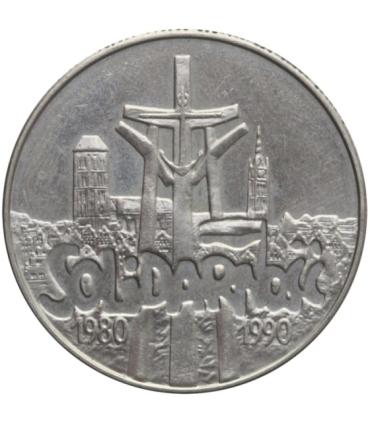 10000 złotych, 1990, Powstanie Solidarności, piękna, wyselekcjonowana