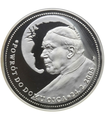 Polska, medal Jan Paweł II, Powrót do domu Ojca, srebro, certyfikat