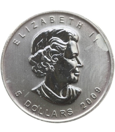Kanada 5 dolarów Liść klonowy, 2009, Ag999, 1OZ