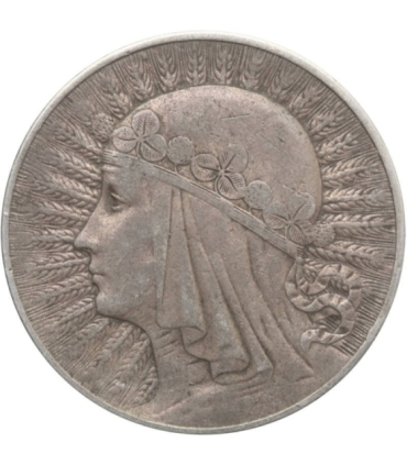 10 złotych Głowa kobiety 1933, stan 3+