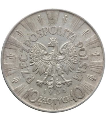 10 zł Piłsudski 1935, stan 2-, bardzo ładny