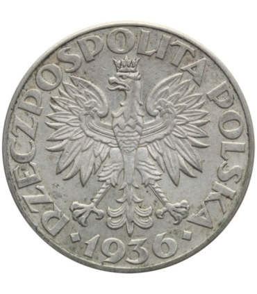 2 złote Żaglowiec 1936, stan 1-