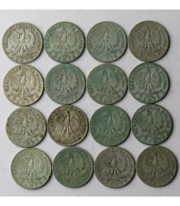 LOT 16 x 2 złote głowa kobiety 1932-1934
