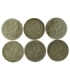 LOT 6 x 2 złote głowa kobiety 1932-1934