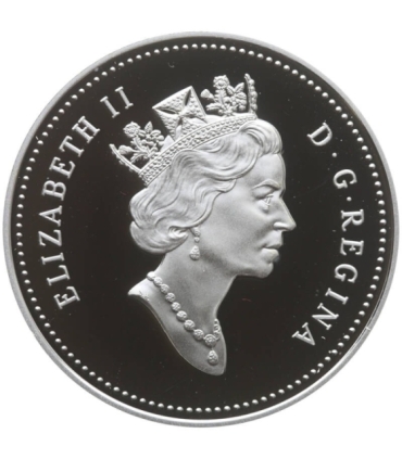 Kanada 1 dolar 1994, Psi zaprzęg, stan 1, srebro, certyfikat