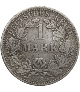 1 marka, Cesarstwo Niemieckie, 1874 A, stan 3+