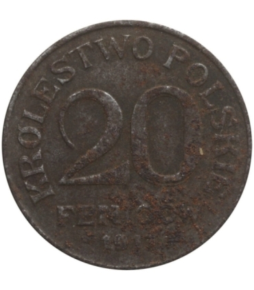 Królestwo Polskie, 20 Fenigów 1918