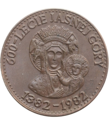 Medal Jan Paweł 2, 1979, 600 lat Jasnej Góry