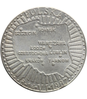 Medal Jan Paweł II - Pielgrzymka 8-14.VI.1987