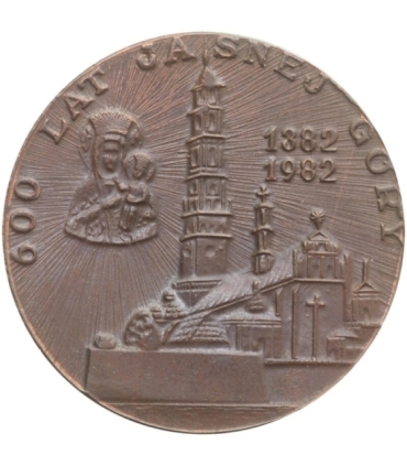 Medal Jan Paweł 2, 1979, 600 lat Jasnej Góry