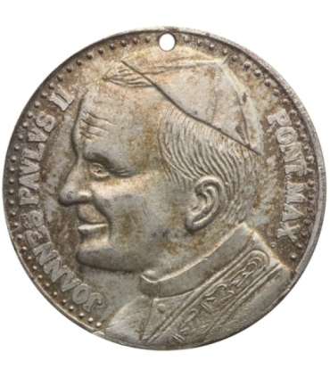 Medal Jan Paweł 2, 1979, 600 lat Jasnej Góry, z dziurką na łańcuszek