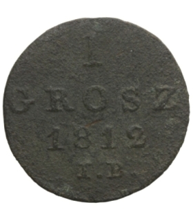 KSIĘSTWO WARSZAWSKIE - 3 grosze 1812 I. B. stan 5