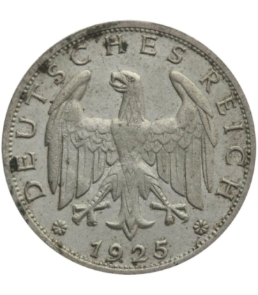 Niemcy 1 Reichs mark 1925 E, srebro