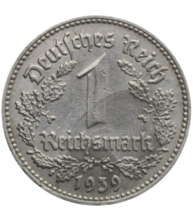 Niemcy - Trzecia Rzesza 1 reichsmarka, D, 1939