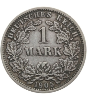 1 Marka 1905, D, stan 3, srebro