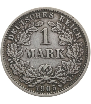 1 Marka 1905, D, stan 3, srebro
