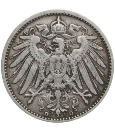 1 Marka 1905, D, stan 3, srebro