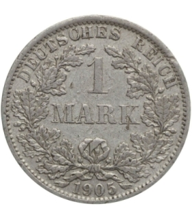 1 Marka 1905, D, stan 3, srebro