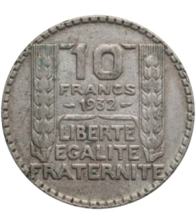 Francja 10 franków 1932, srebro