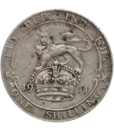 Wielka Brytania 1 szyling, 1911, srebro