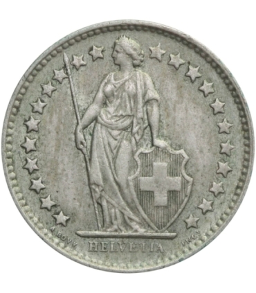 Szwajcaria 1/2 franka, 1956