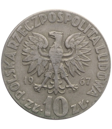 10 zł Mikołaj Kopernik, 1967, stan 2-/3+