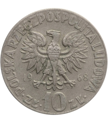 10 zł Mikołaj Kopernik, 1968, stan 2-/3+