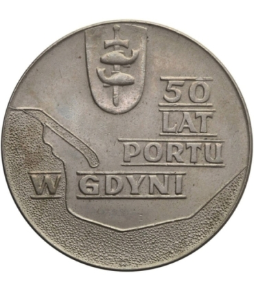 10 zł 50 lat portu w Gdyni, 1972, stan 2-/3+