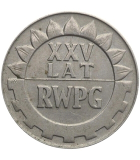 20 zł XXV lat RWPG, 1974, stan 2-/3+