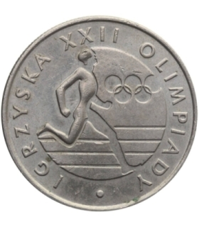 20 zł Igrzyska XXII Olimpiady, 1980, stan 2-/3+