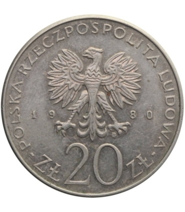 20 zł 50 lat Daru Pomorza, 1980, stan 2-/3+