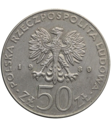 50 zł Bolesław I Chrobry, 1980, stan 2-/3+